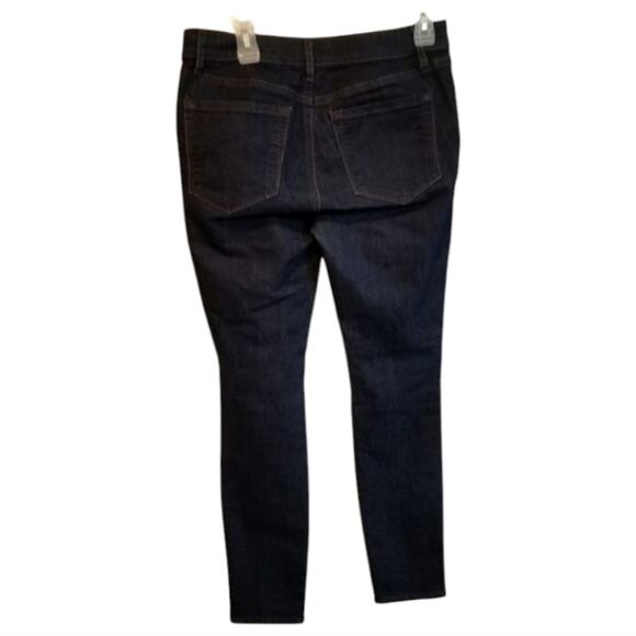 Loft Dark Wash Stretch Straight Leg Jeans Size 6 - Picture 2 of 5